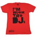 With The DJ Red Tshirt